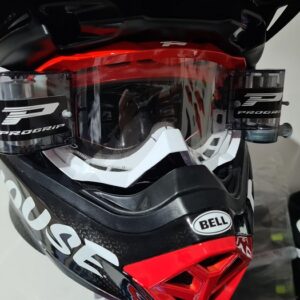 Progrip 3200 crossbril met roll off XL FL Rood / Wit