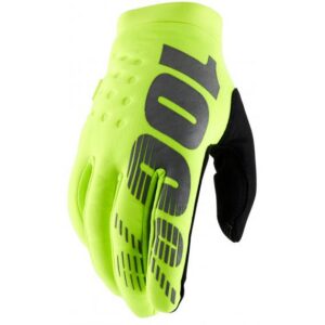 100% Maat S koud weer handschoenen Brisker fluor geel